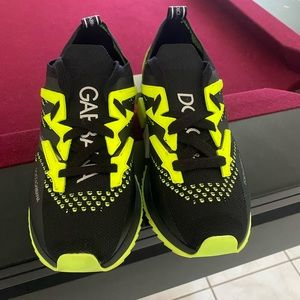 Dolce & Gabbana Perforated Knit Sneakers Size 35EU